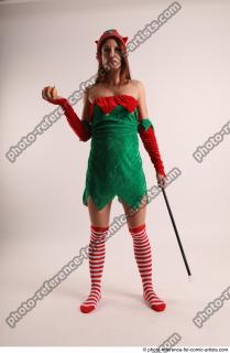 Veronika Elf Pose With Apple